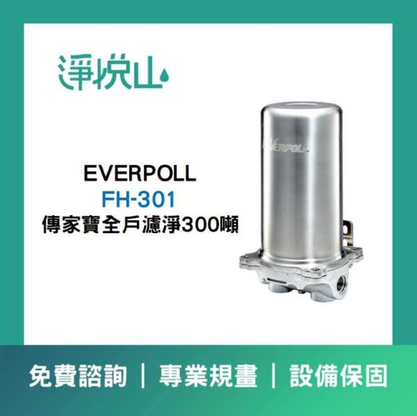 EVERPOLL傳家寶全戶濾淨300噸FH-301 (官方LINE諮詢提供優惠價)